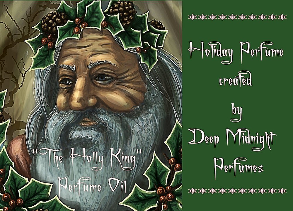 HOLLY KING™ Perfume Oil - Mistletoe evergreens, Sugarplums, Cedar, Fig - Christmas Perfume - Winter Fragrance - Holiday Perfume