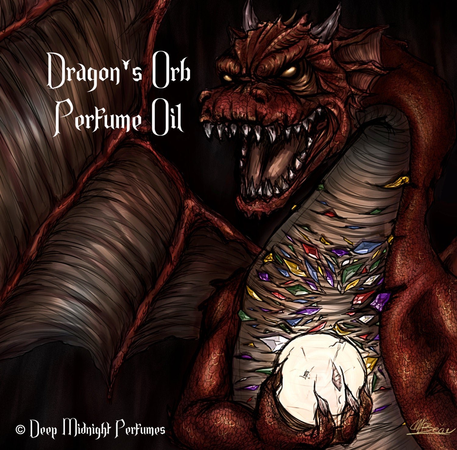 Dragon's Orb Perfume Oil -  Inspired by THE HOBBIT - White Amber, Black Pepper, Juniper Berries, Vetiver