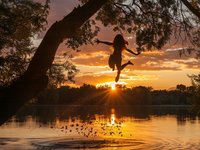 TWILIGHT LAKE WALK™ Perfume Oil — Spring Fragrance — willow, wormwood, amber, lingonberry