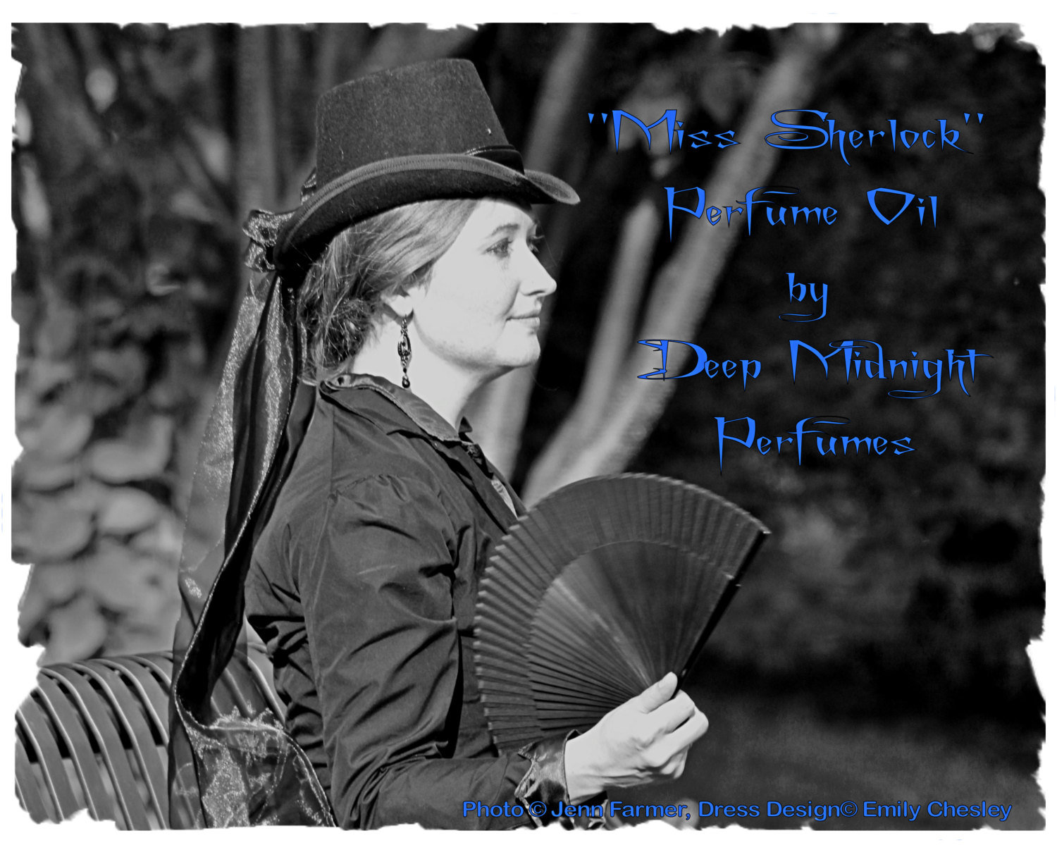 MISS SHERLOCK Perfume Oil - Orris, Lemon Verbena, Geranium, Musk, White Tea, Woods - Sherlock Holmes