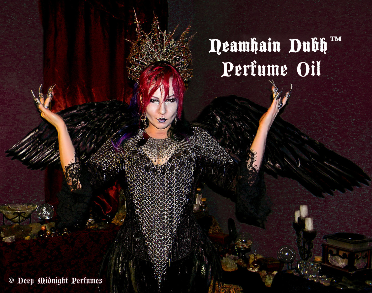 Neamhain™ Perfume Oil - Cedar, Bay Leaf, Stone, Juniper Berries, Oakmoss, Cardamom, Decayed Berries, Vines - Realms of the Fae Folk™